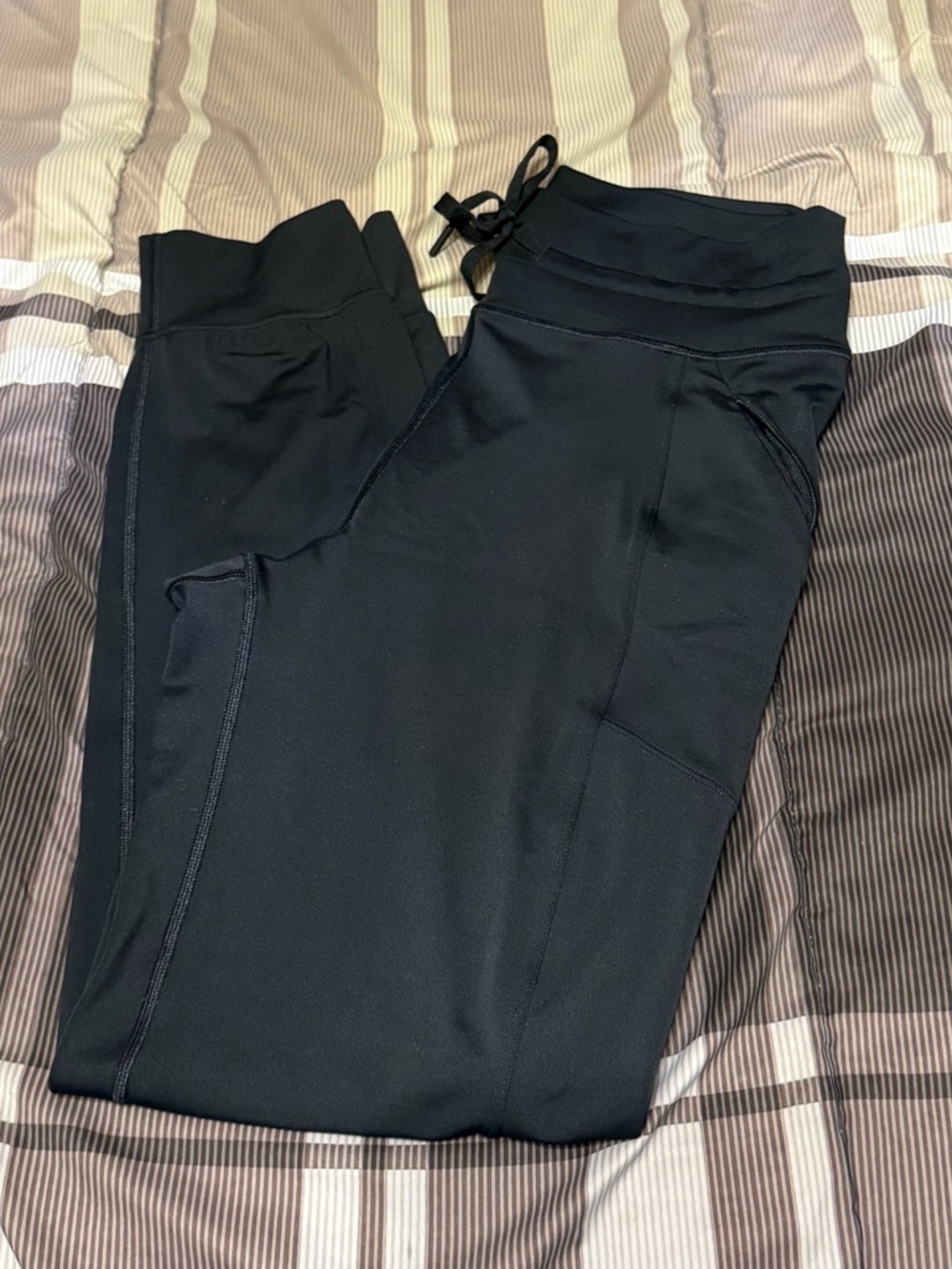 PINK Victoria's Secret Black Drawstring Joggers